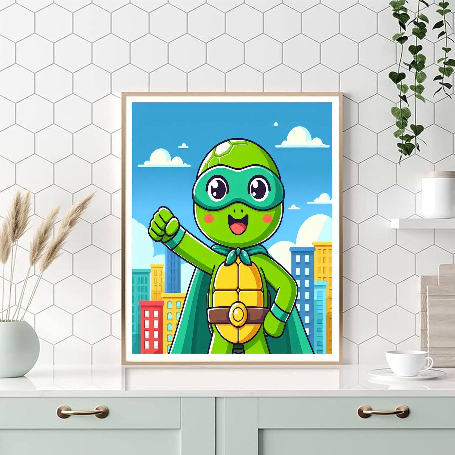 Superhero Turtle Painting By Numbers Kit