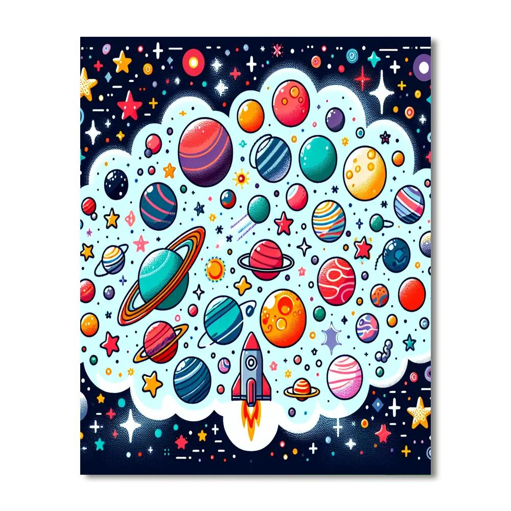 Galaxy Of Dreams Paint By Numbers Art