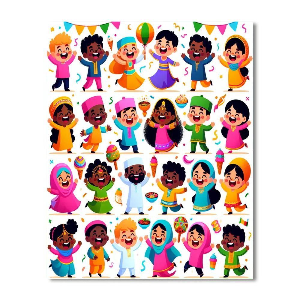 Festive Celebration Around The World Paint By Numbers