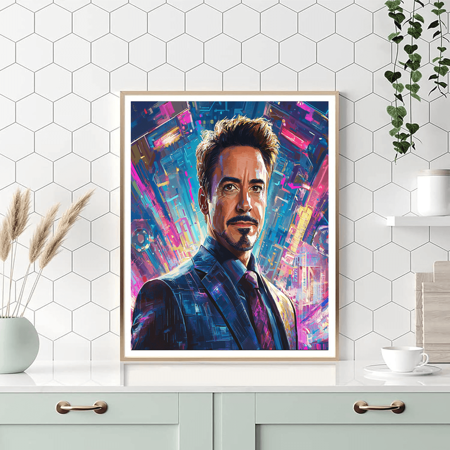 Robert Downey Jr.: The Iron Man Of Hollywood Magic Paint By Number
