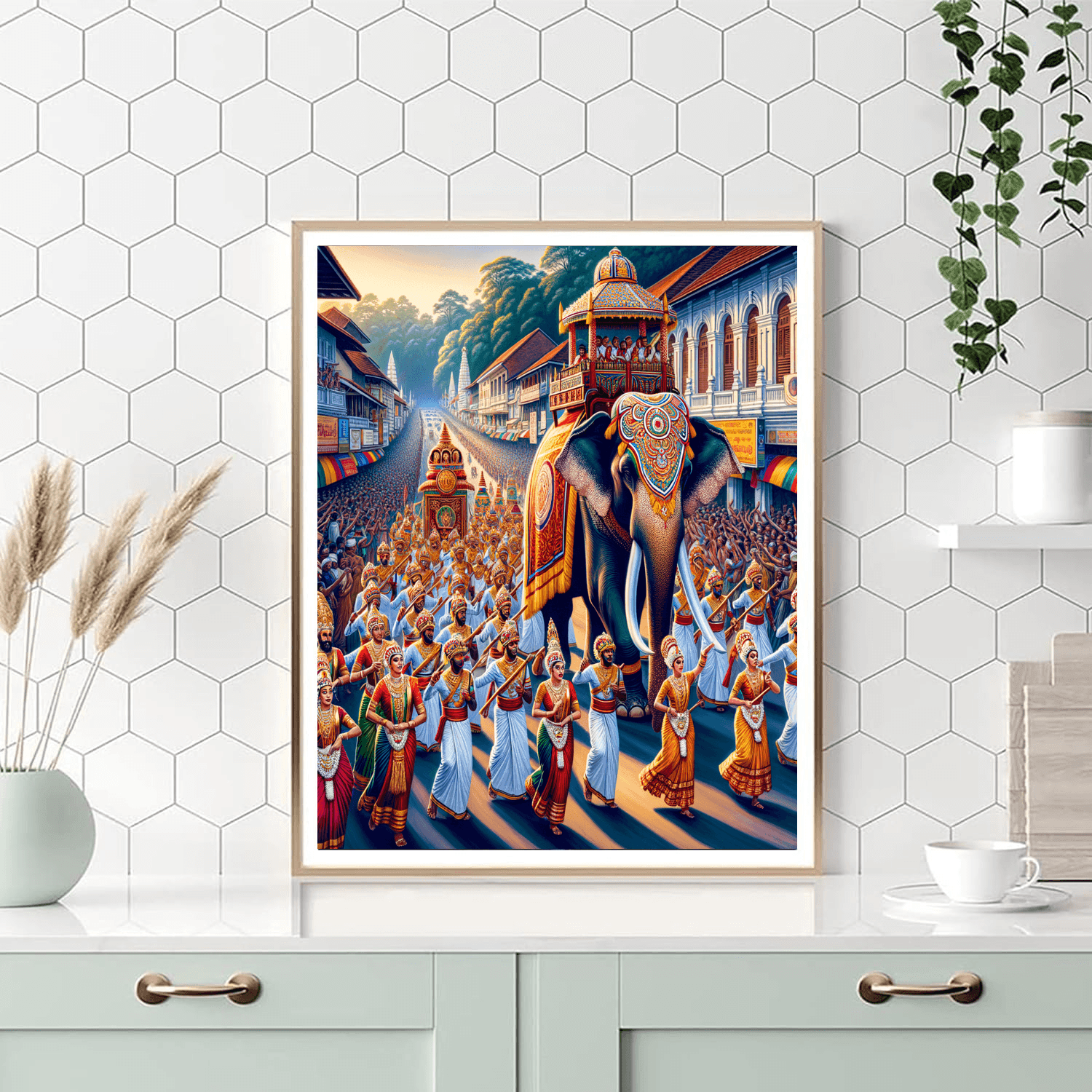 Esala Perahera - Kandy, Sri Lanka DIY Paint By Numbers