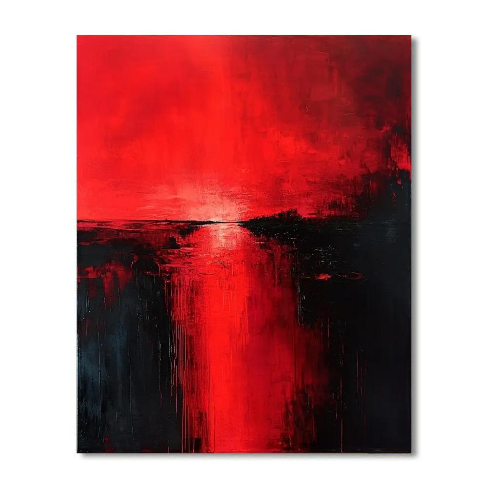 Mark Rothko Inspired Vibrant Resonance  Paint By Color