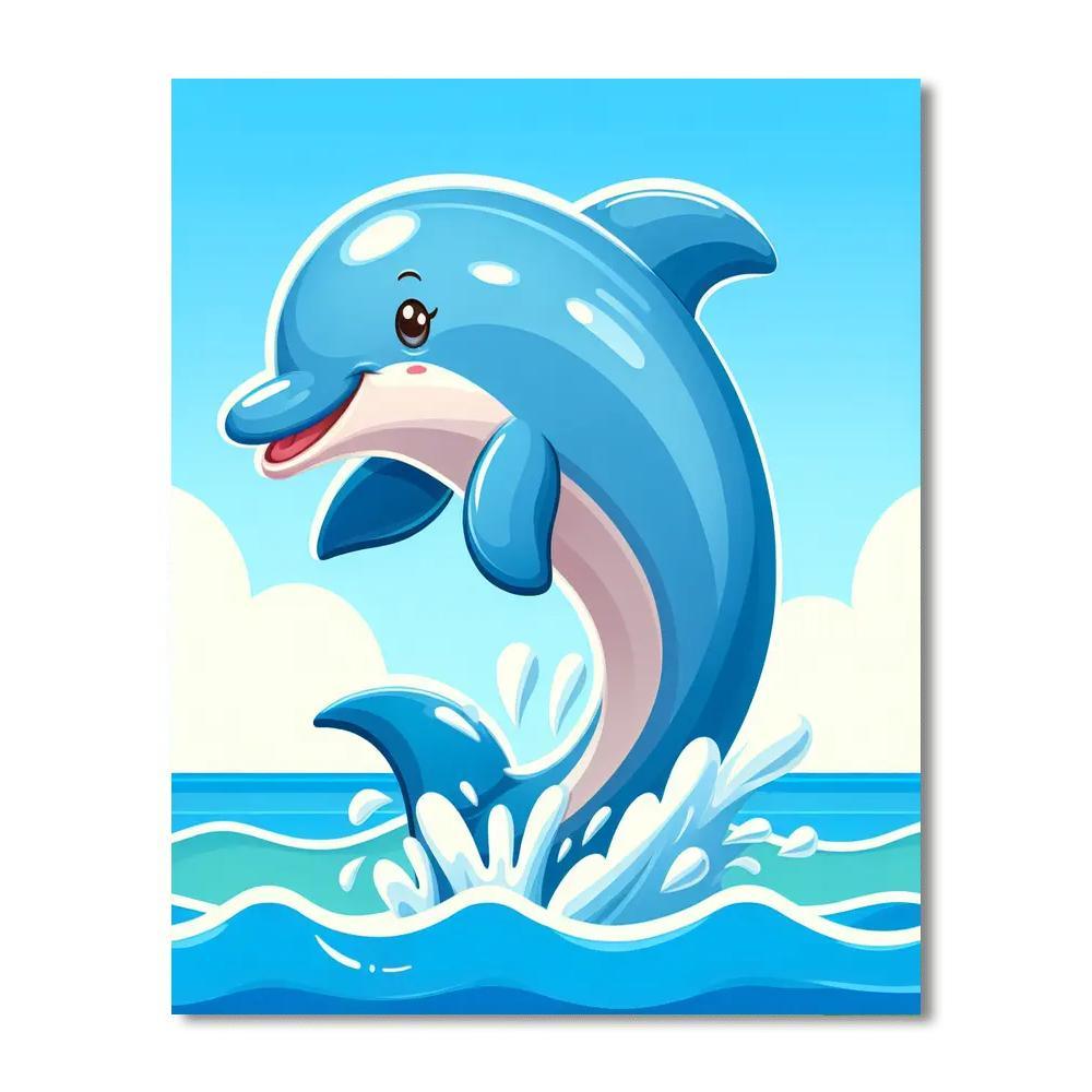 Delightful Dolphin Paint By Color