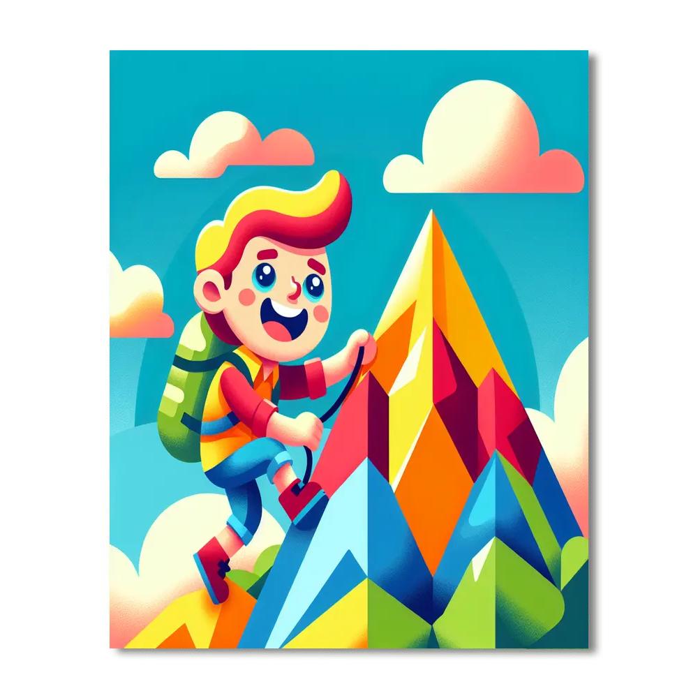 Giggling Mountain Climber Numbered Painting Kits