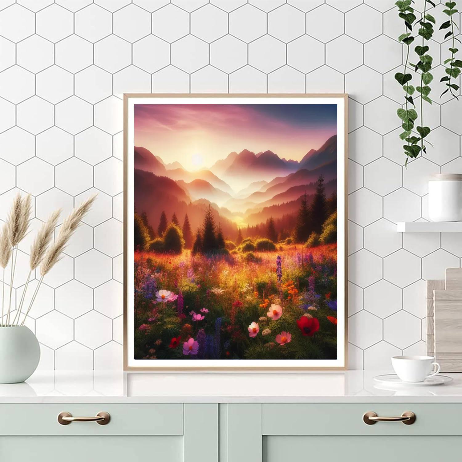 Mystical Mountain Glade Paint By Color