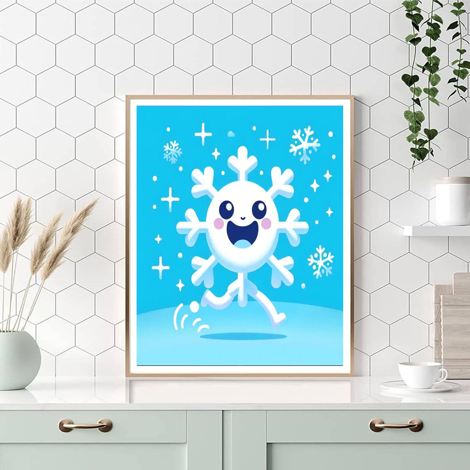 Merry Snowflake Paint By Color