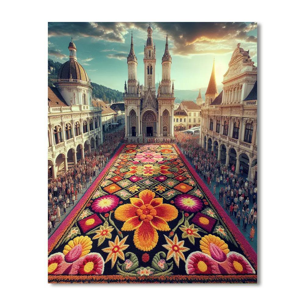 The Flower Carpet - Brussels DIY Paint By Numbers