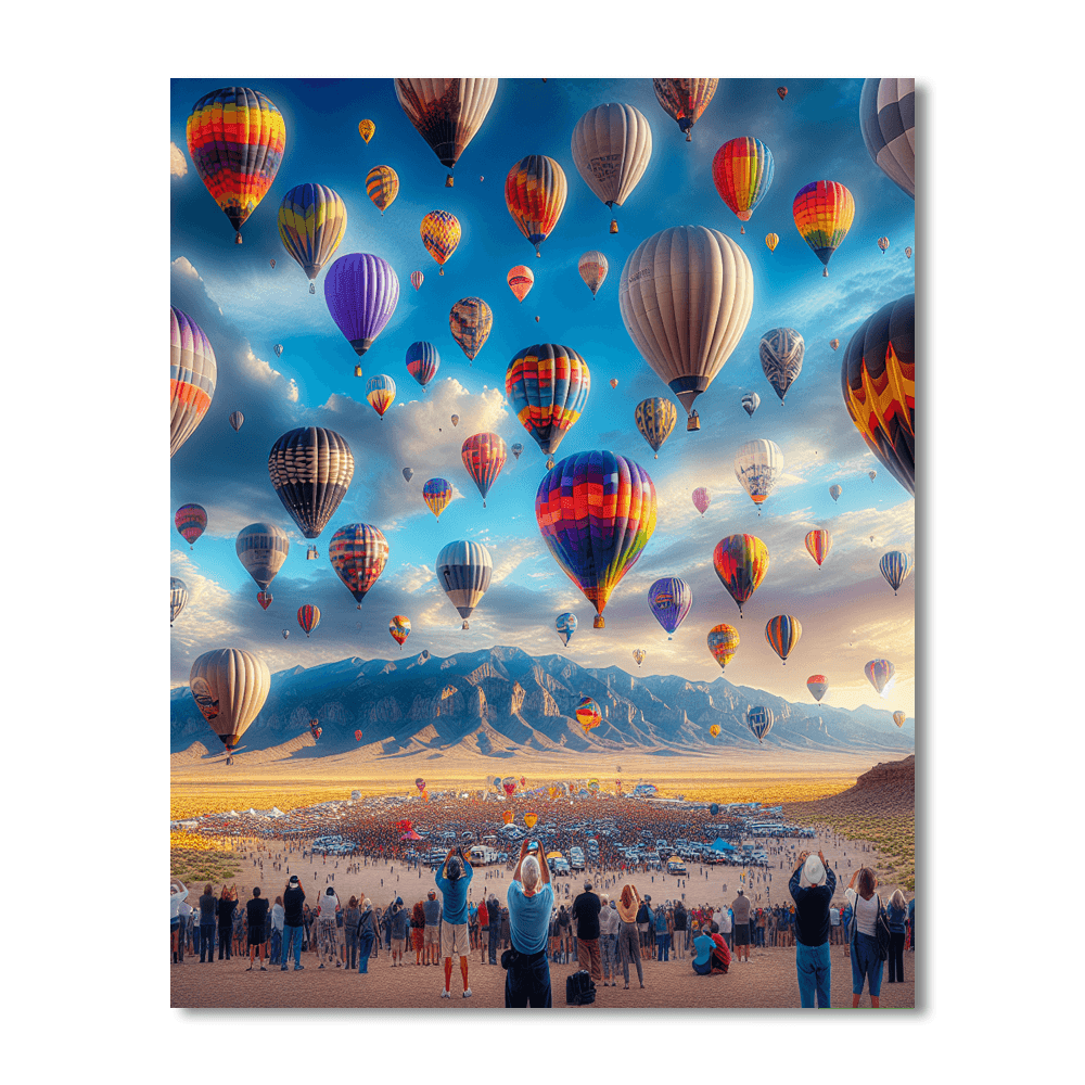 Balloon Fiesta - Albuquerque, Usa Paint By Number