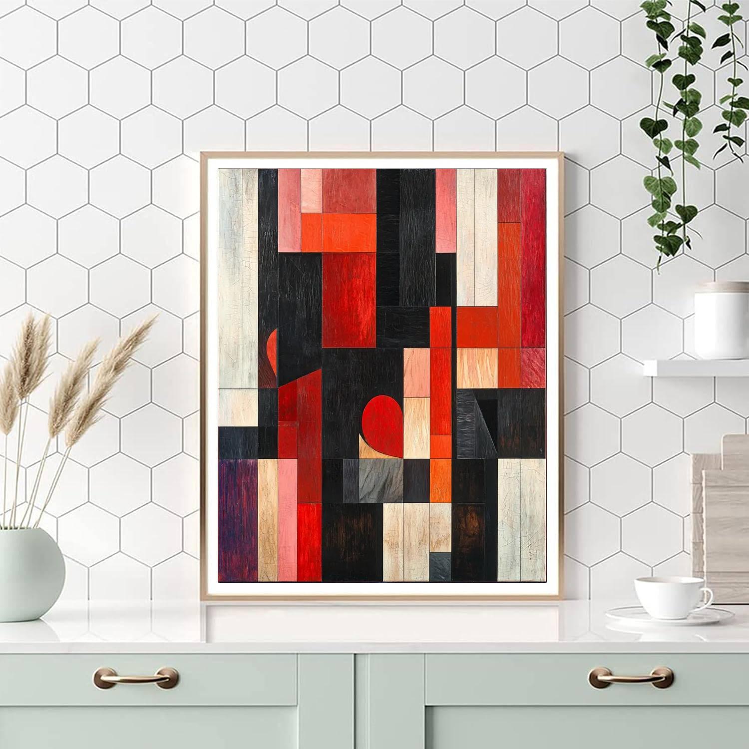 Kazimir Malevich Inspired Conceptual Geometry  Paint By Color