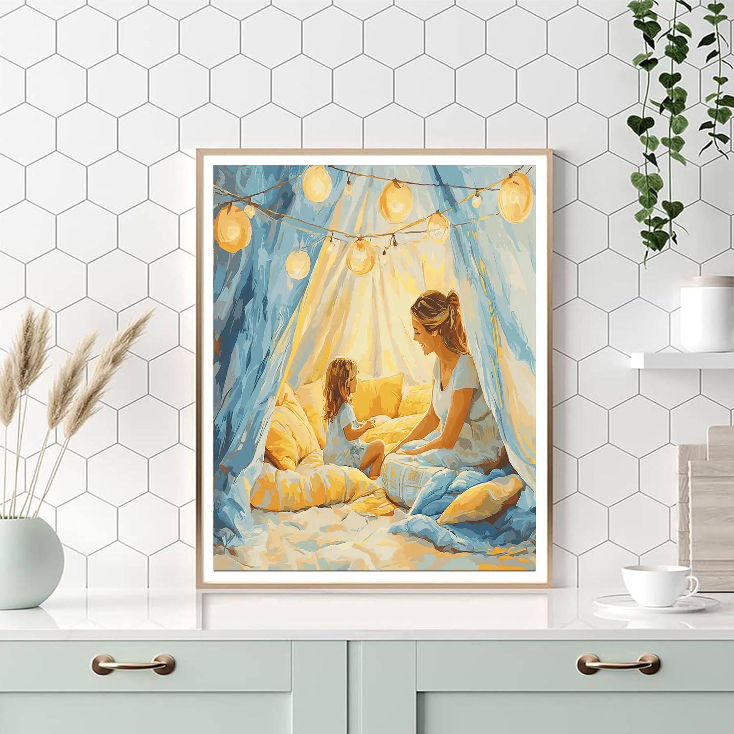 Building A Fort Together Numbered Painting Kits