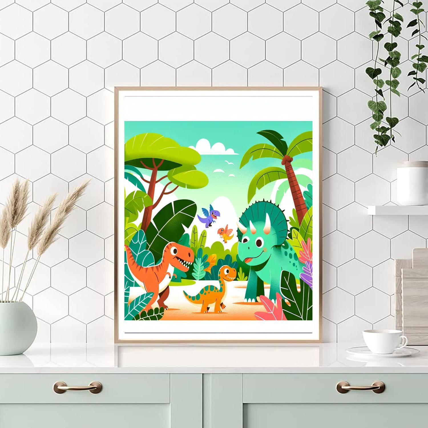 Dinosaurs In The Wild Paint By Numbers