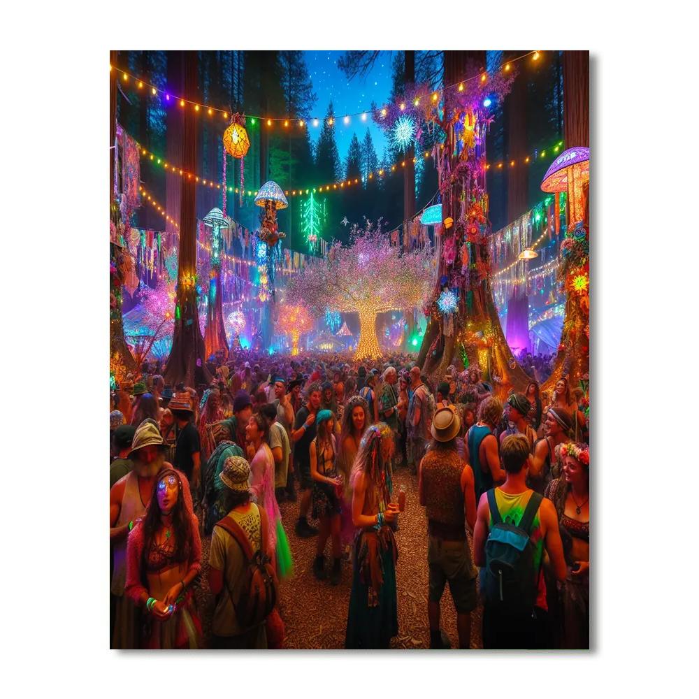 Electric Forest Festival Number Painting