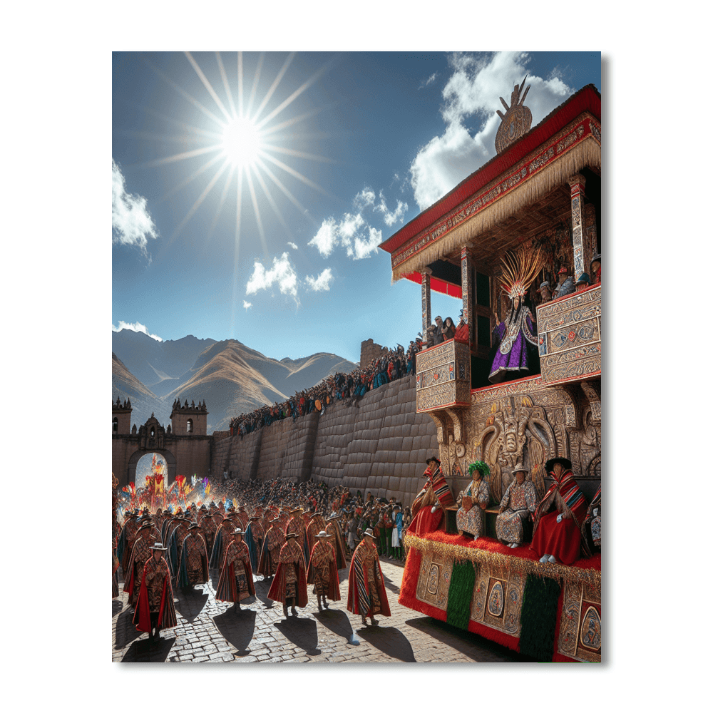 Inti Raymi - Festival Of The Sun - Peru Paint By Color
