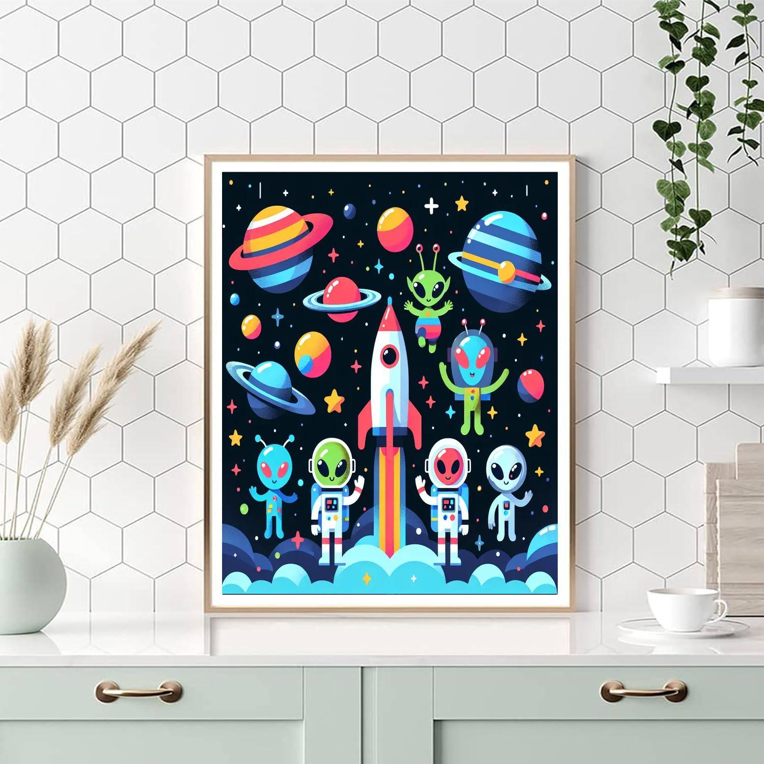 Exciting Space Missions DIY Paint By Numbers