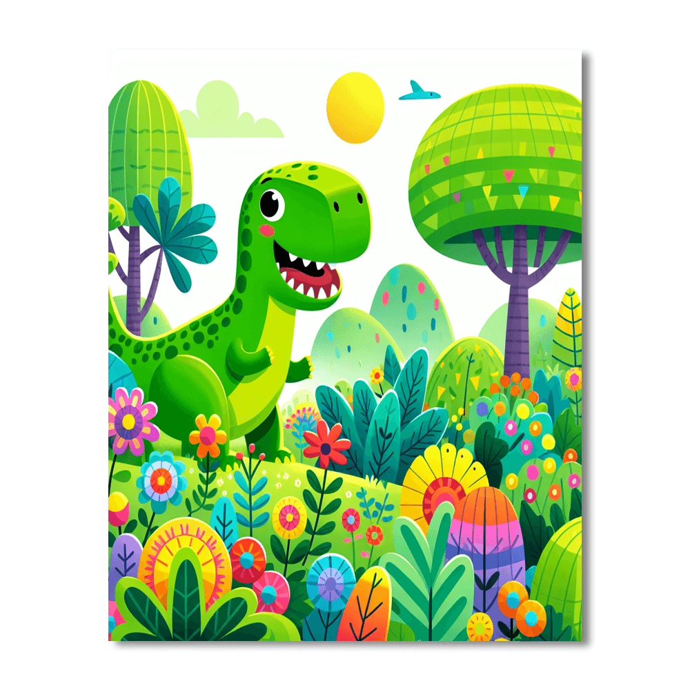 Dandy Dinosaur Paint By Numbers