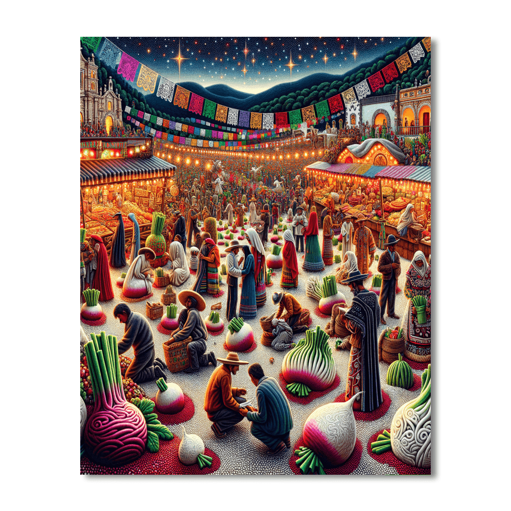 Noche De Rábanos - Mexico DIY Paint By Numbers