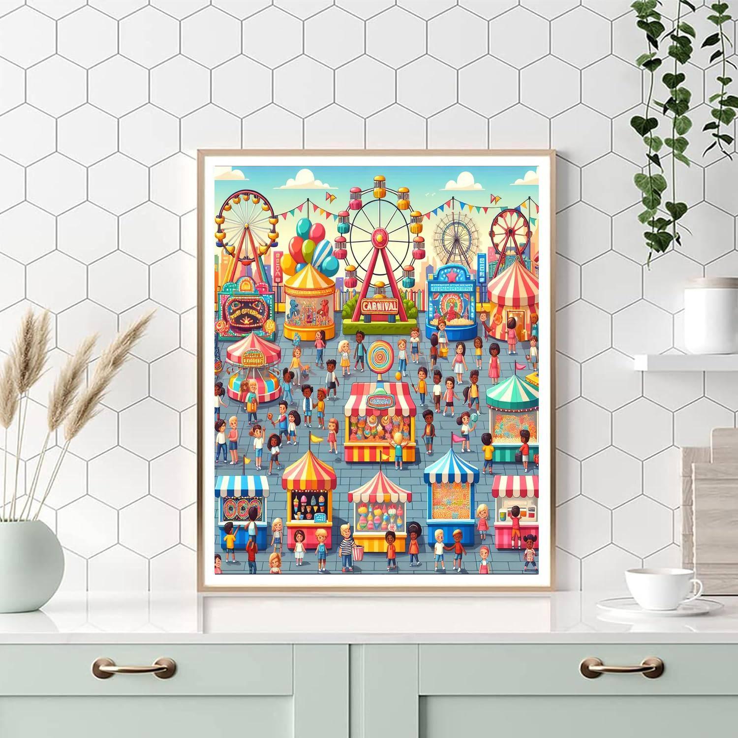 Lively Carnival Extravaganza Paint By Numbers Kits