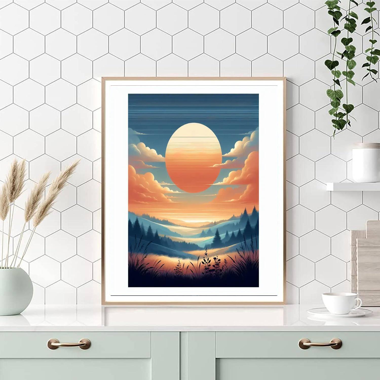 Inspirational Sunset Serenity DIY Paint By Numbers