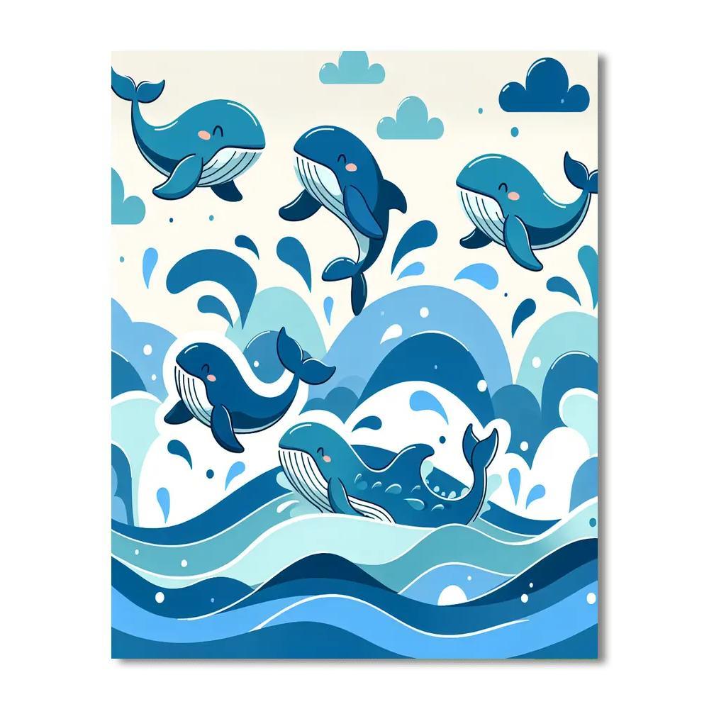 Whale Wishes Paint By Color