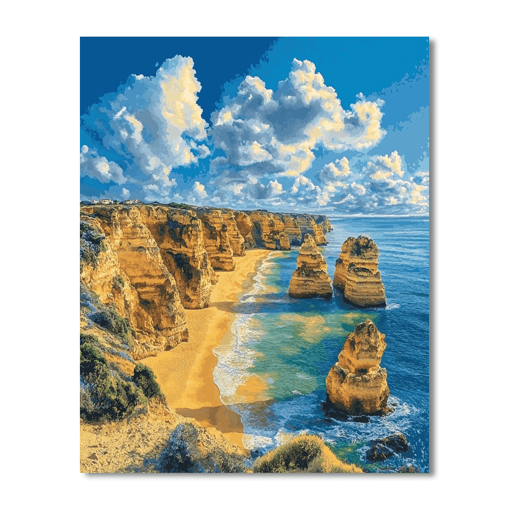 Algarve Cliffs Paint By Number