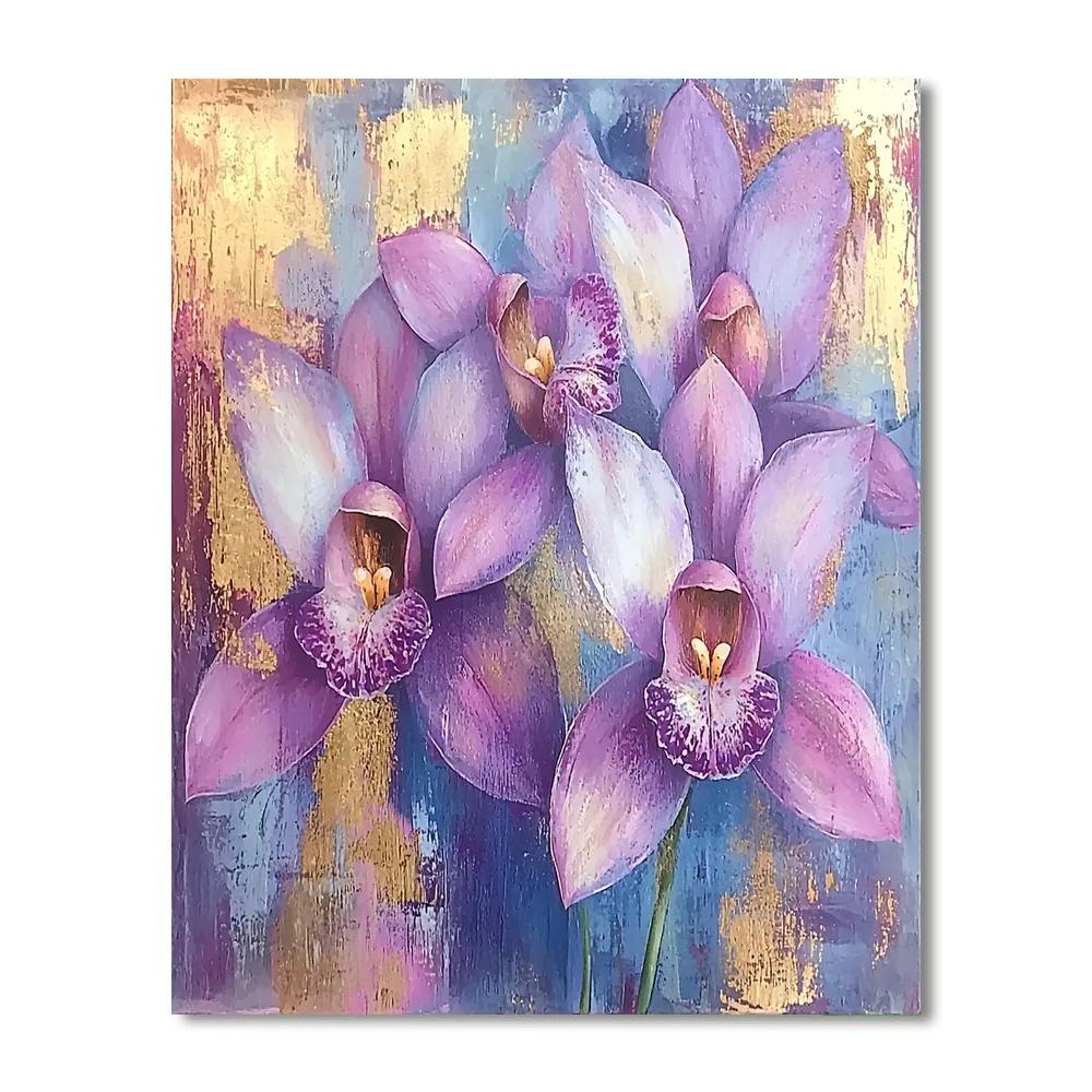 Gustav Klimt Inspired Orchid Dreams  Paint By Numbers Art