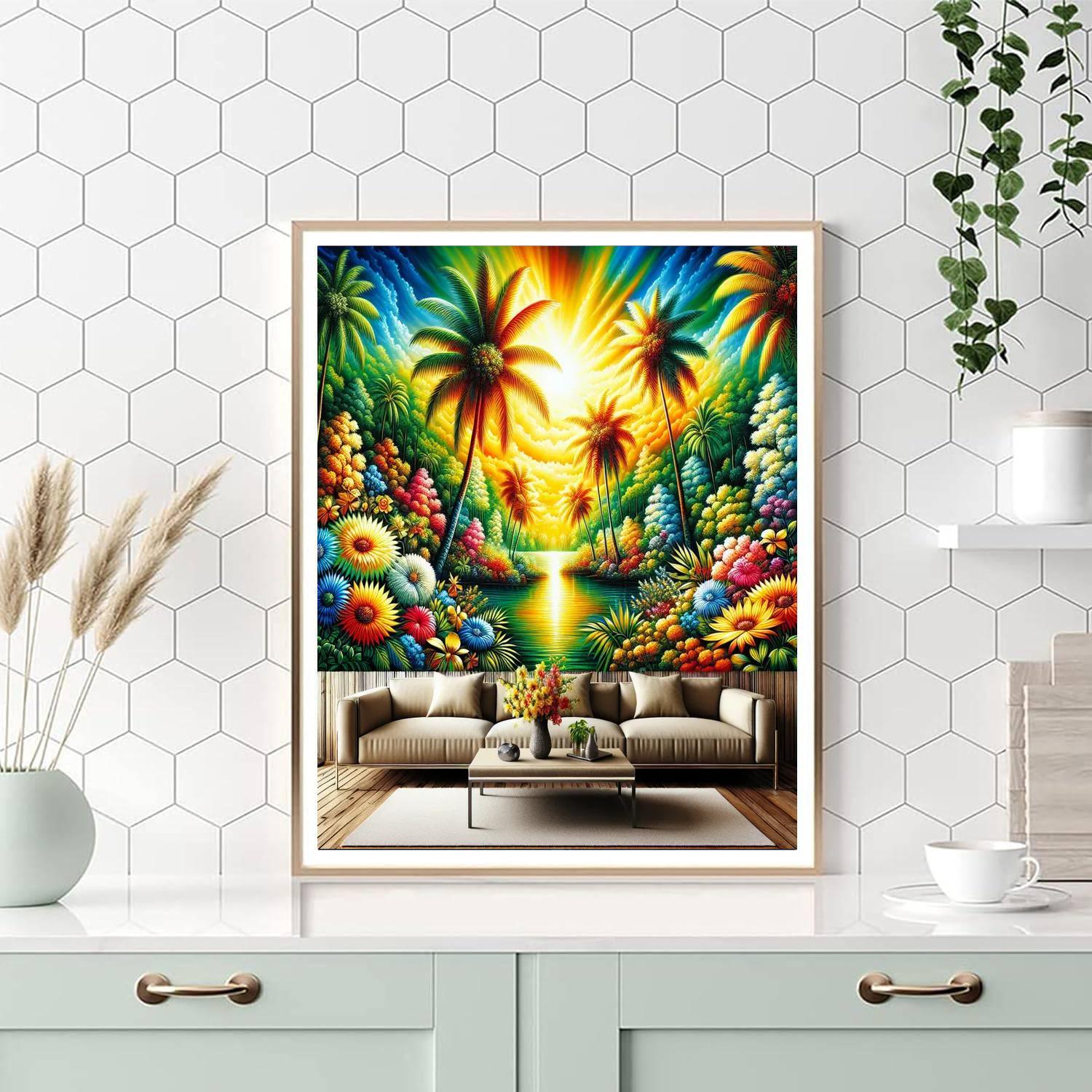Sunny Tropical Vibes Paint By Number
