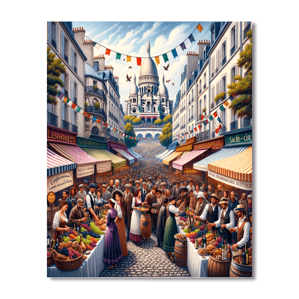 Fête Des Vendanges - France Number Painting