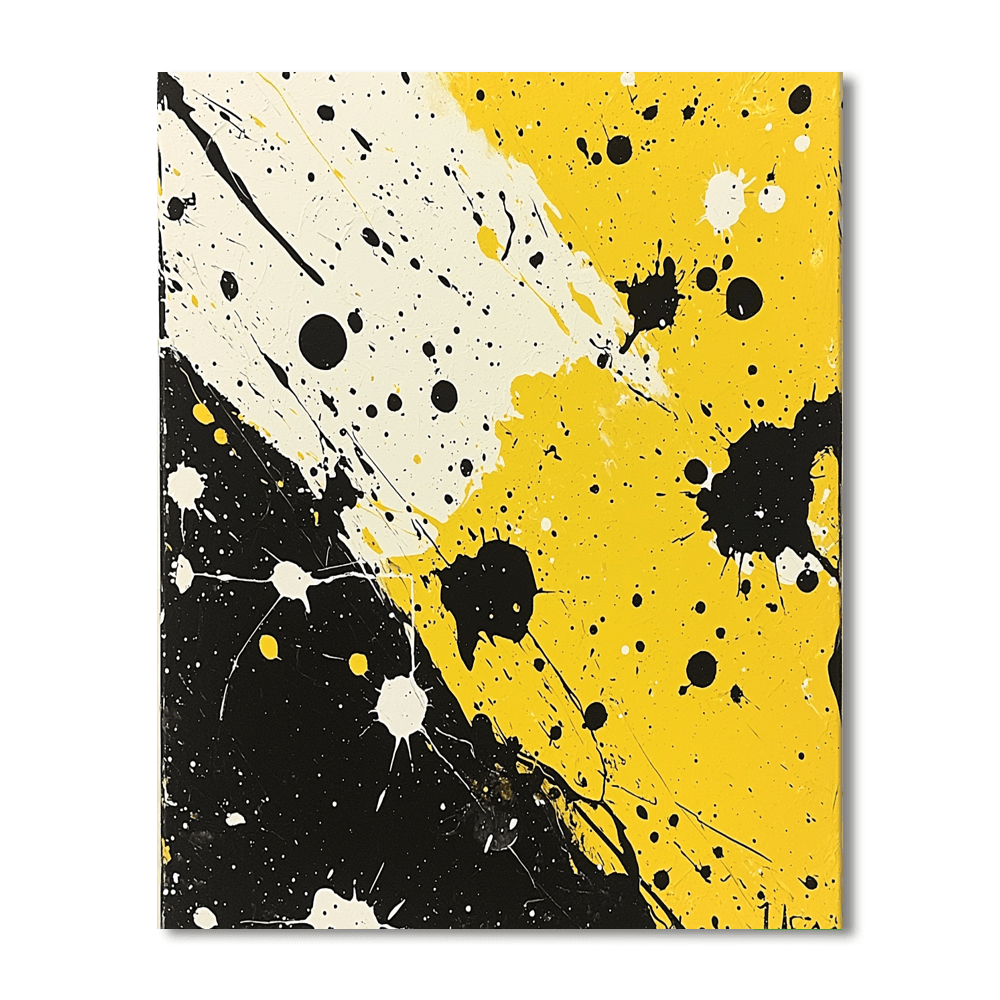 Jackson Pollock Inspired Pollock's Energetic Whirl  Painting By Numbers Kit