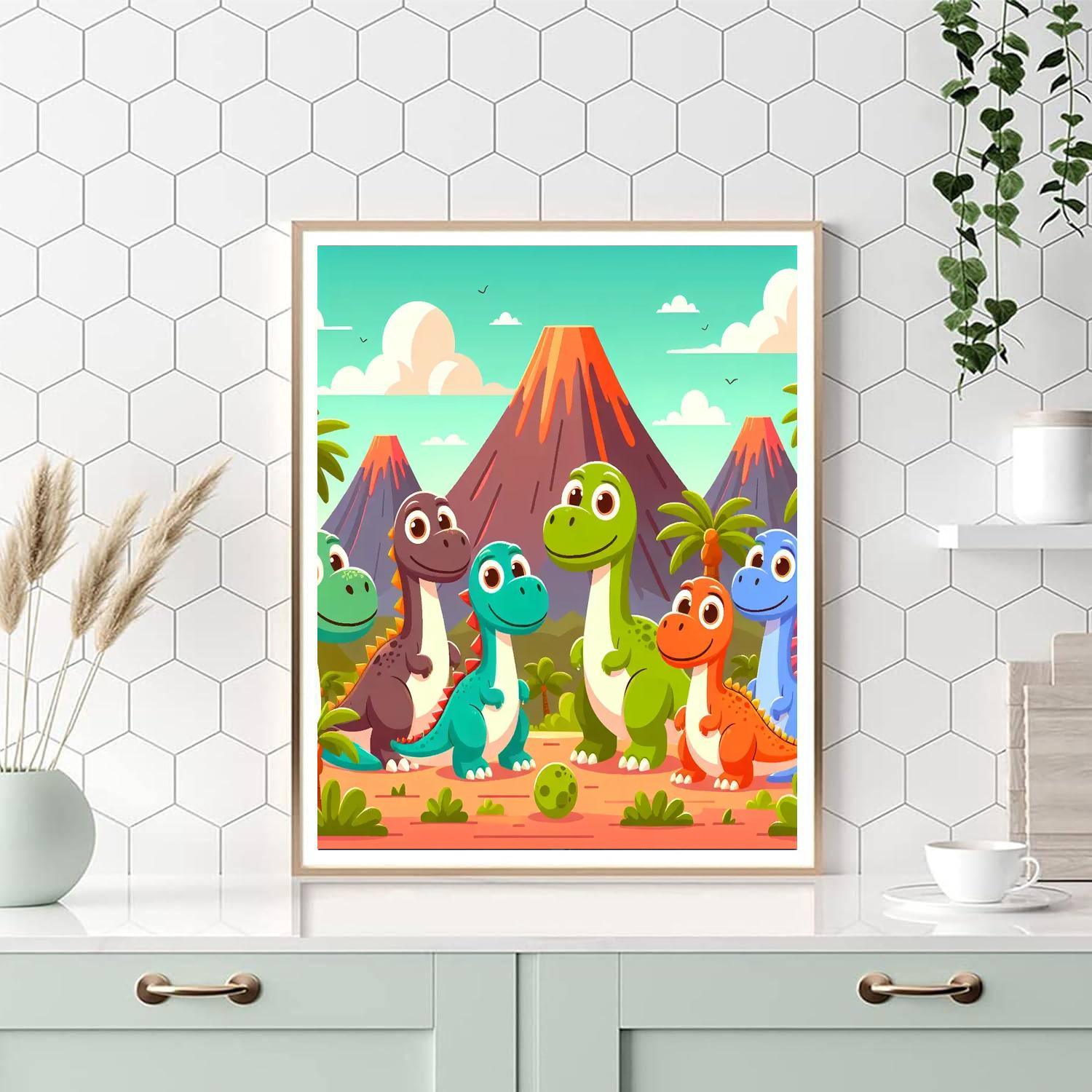 Incredible Dinosaur Adventures Paint By Numbers Kits