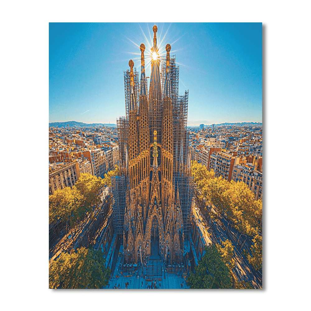 Sagrada Família Tower Numbered Painting Kits