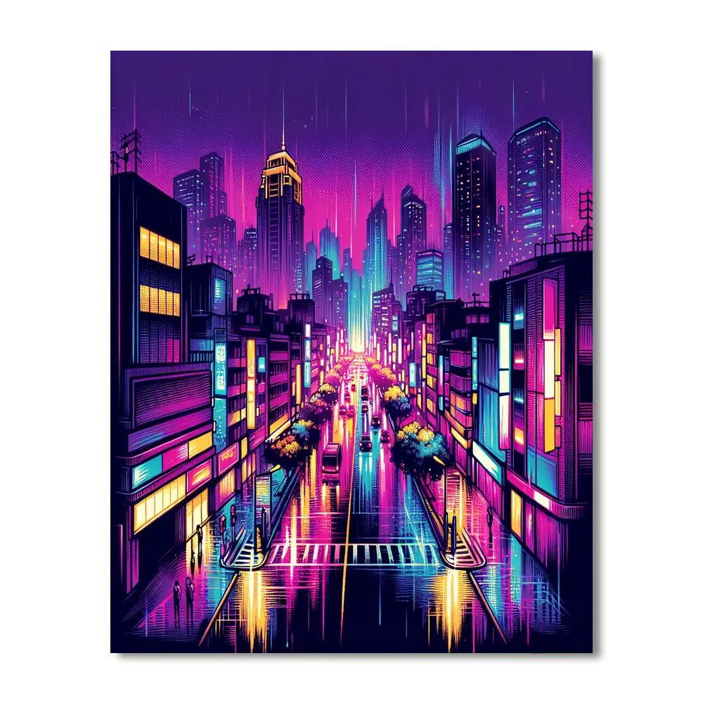 Dazzling Nightlife Paint By Color