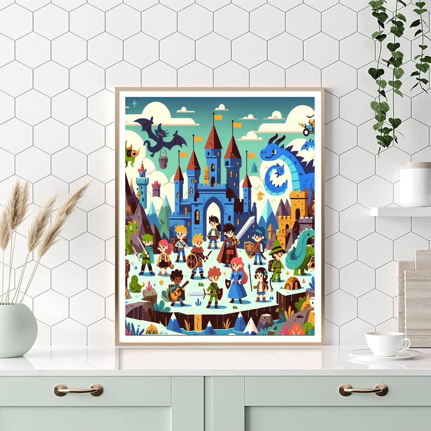 Fantasy Land Quest Painting By Numbers Kit