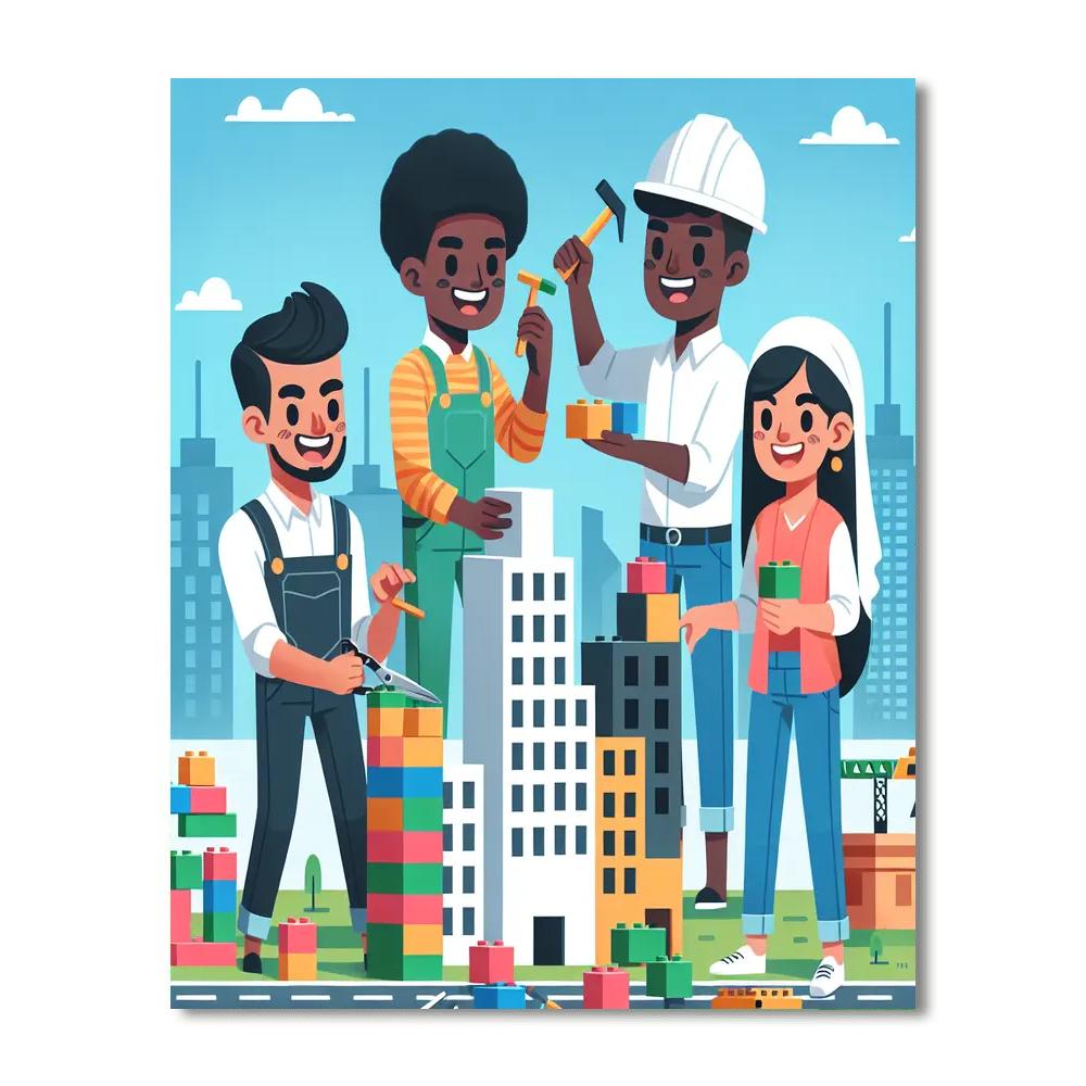 Little Architects Adventure Painting By Numbers Kit