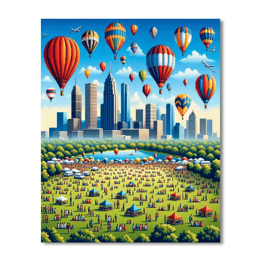 Balloon Fiesta - Bristol, Uk Paint By Numbers