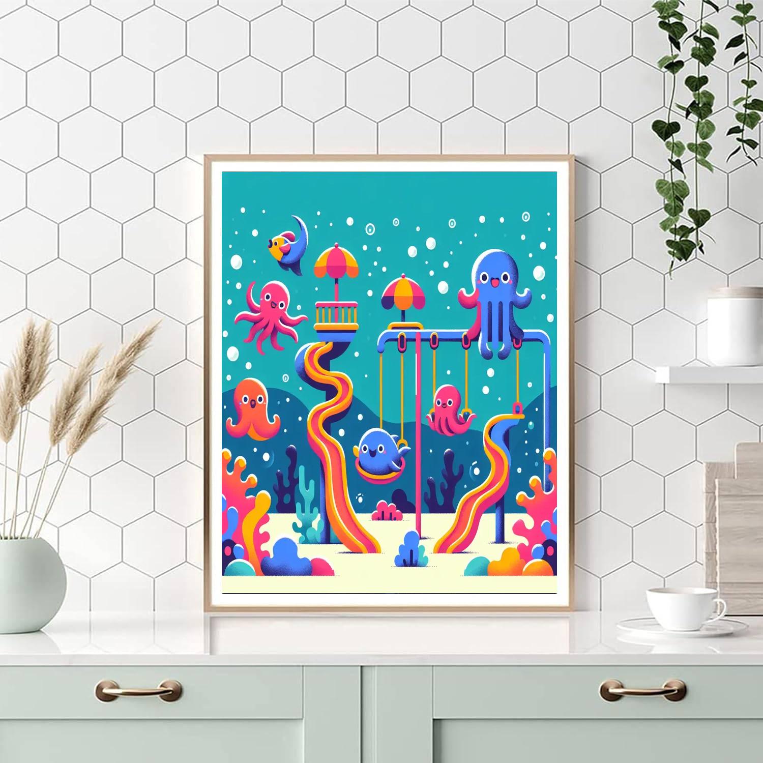 Underwater Adventure Park Paint By Number