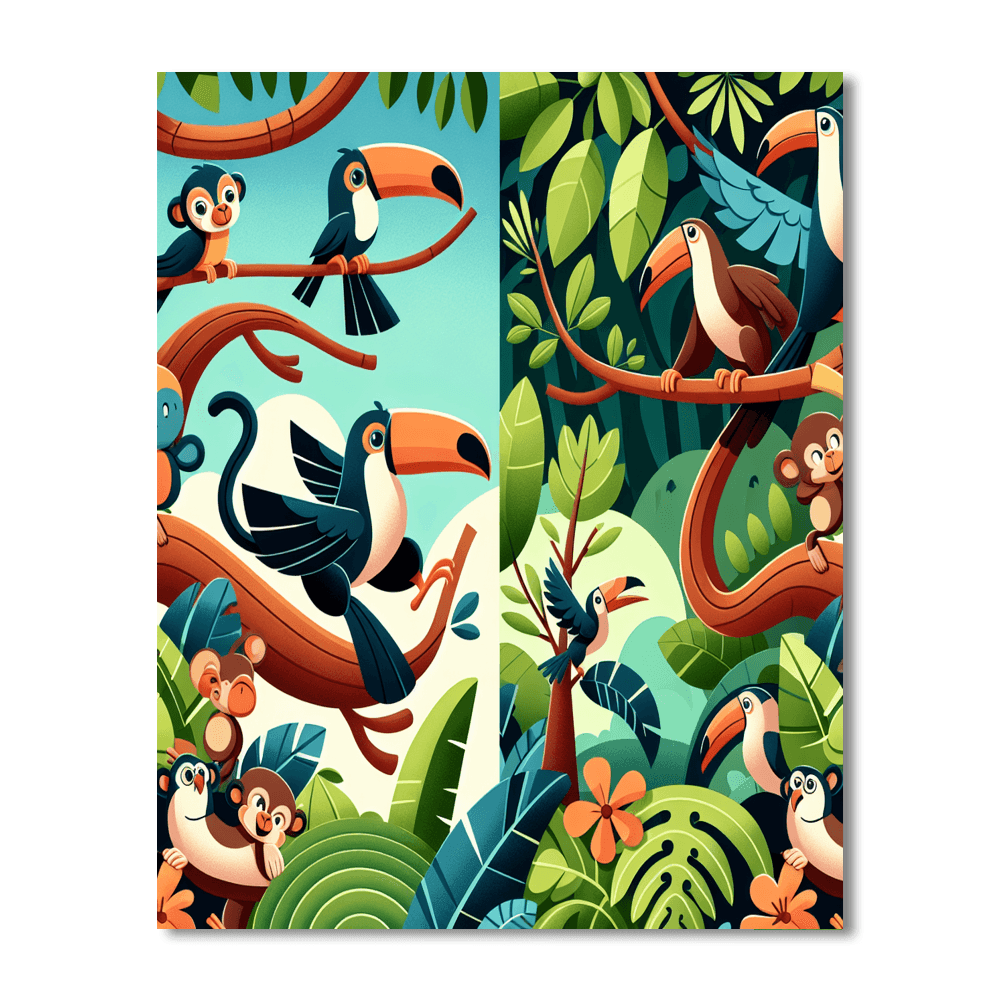 Tropical Treetop Tango Paint By Color