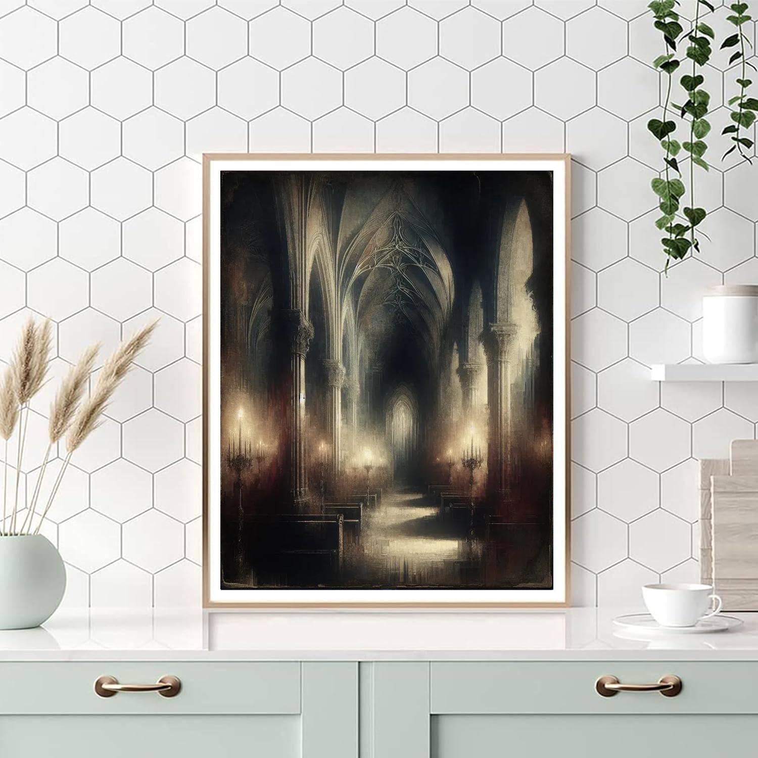 Gothic Midnight Elegance DIY Paint By Numbers