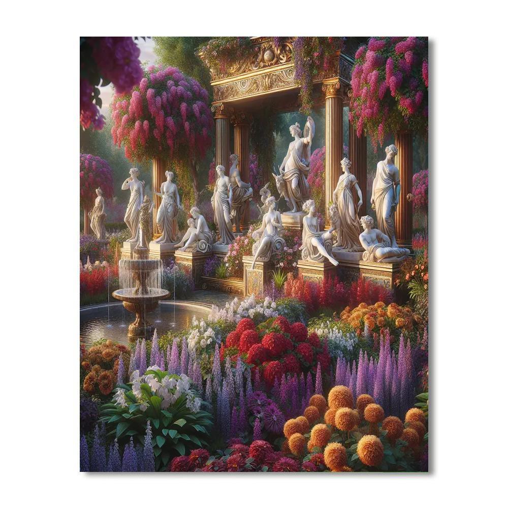 Renaissance Garden Elegance Painting By Numbers Kit