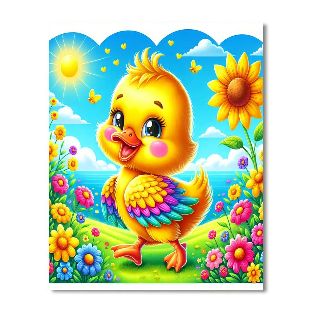 Dashing Duckling Paint By Color