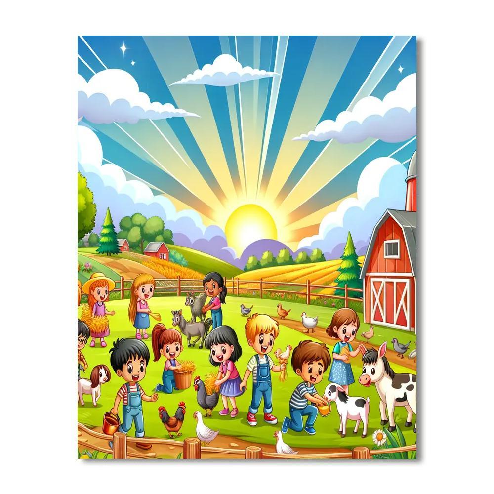Adventures On A Farm Paint By Numbers