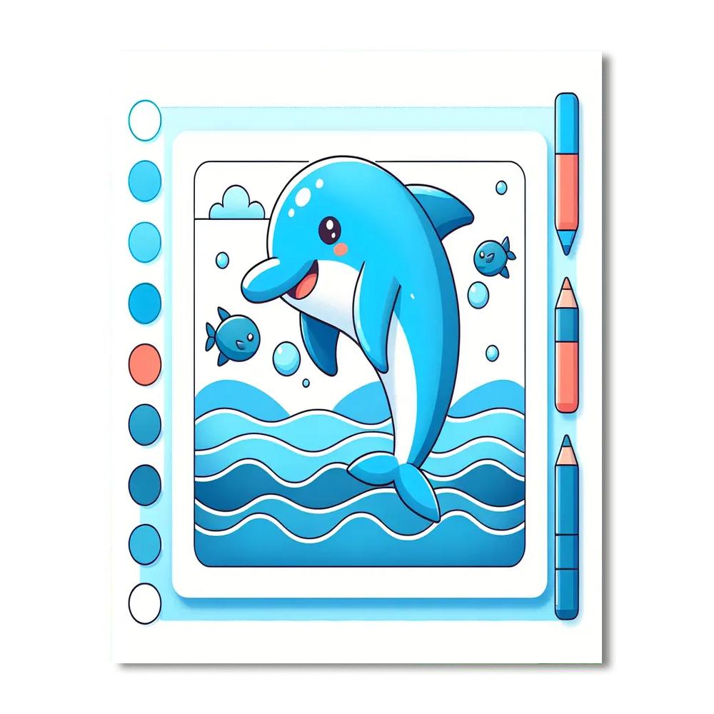 Creative Dolphin Paint By Numbers