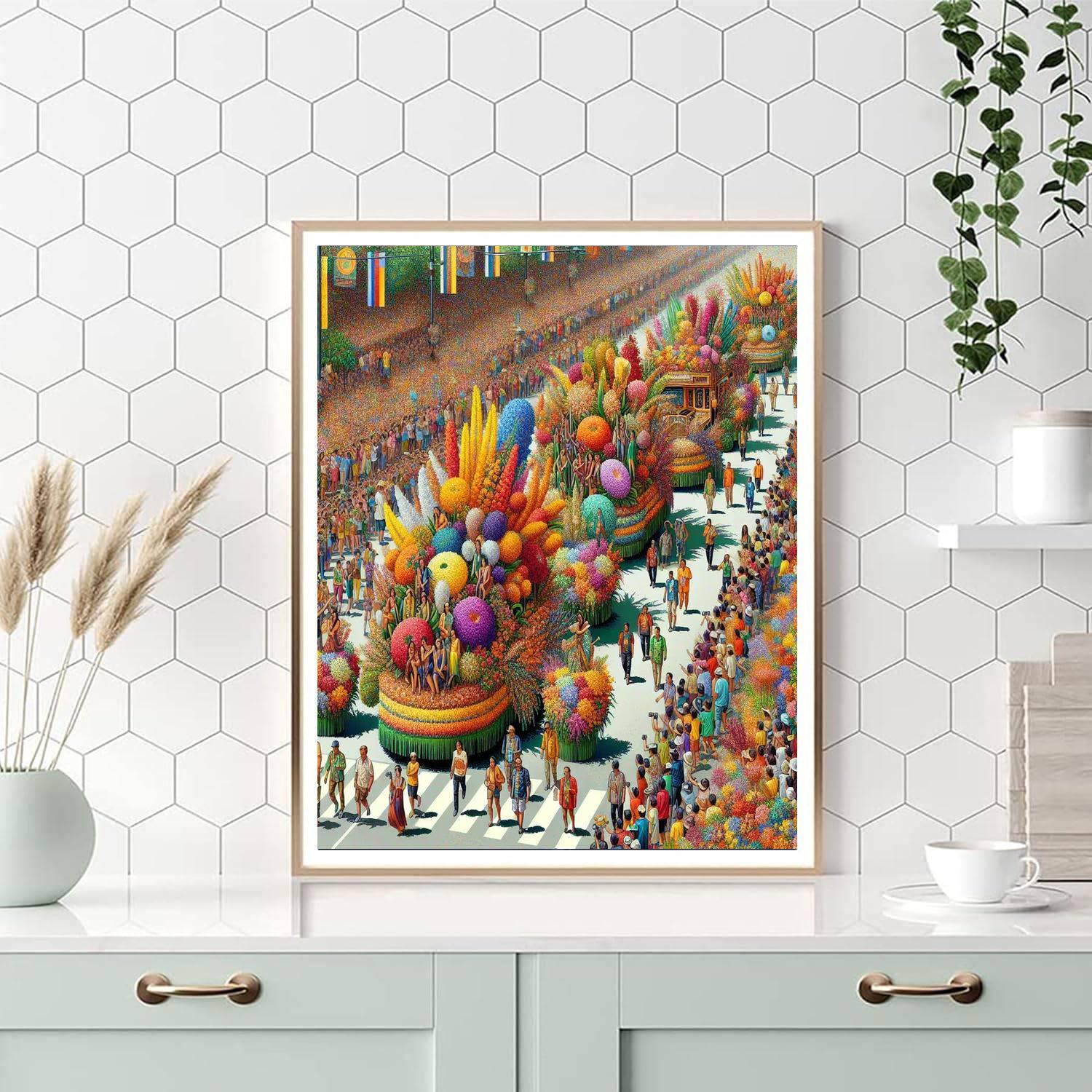 Panagbenga Festival - Baguio Paint By Numbers Art