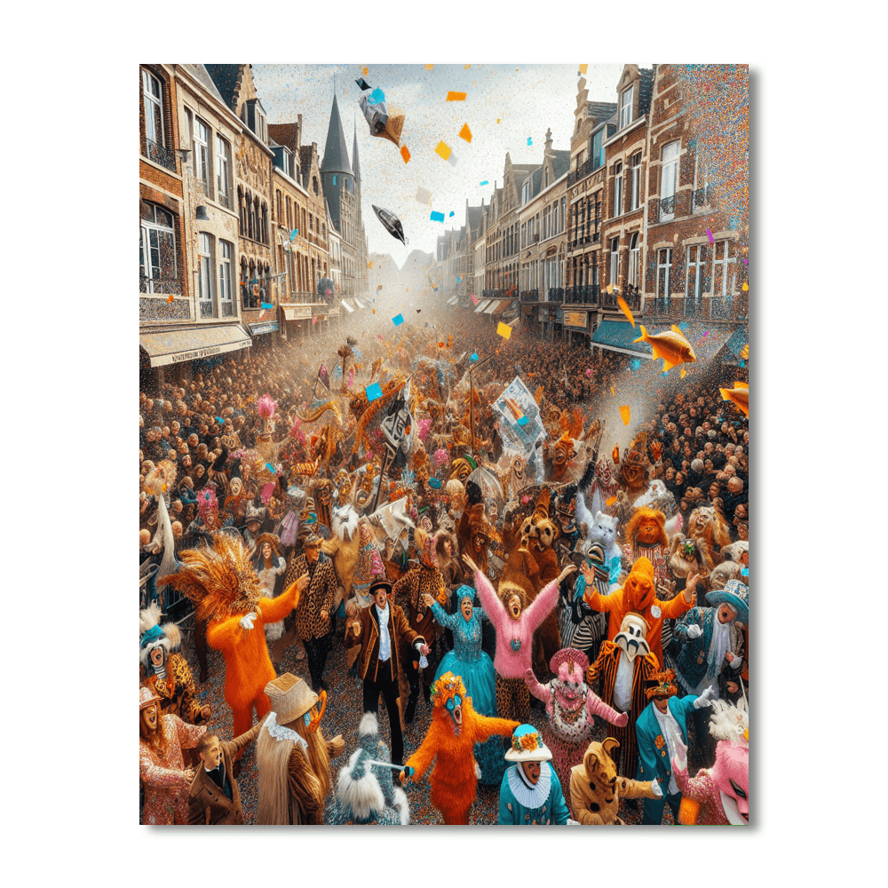 Carnival Of Dunkerque - France Number Painting