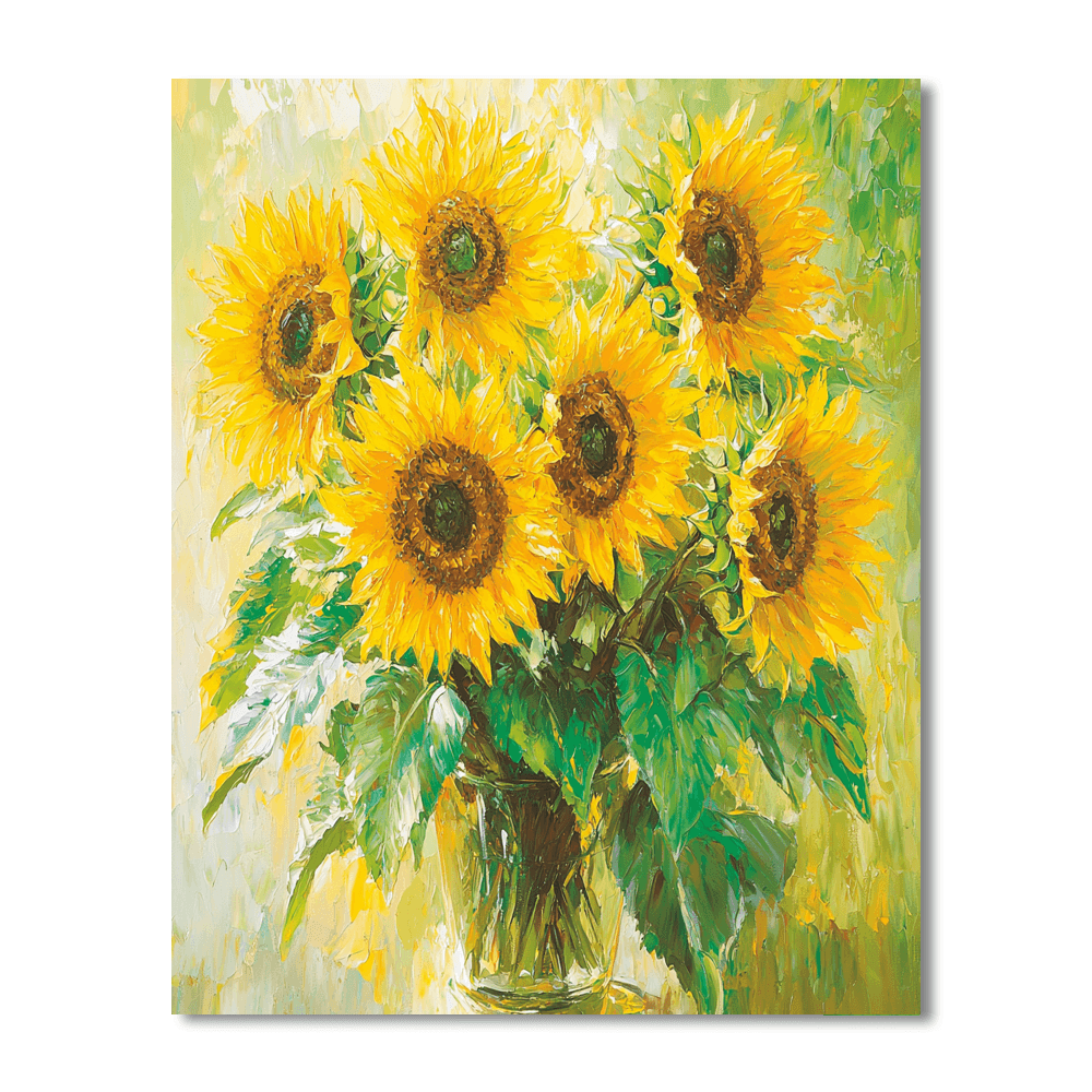 Vincent Van Gogh Inspired Sunflower Dreams  DIY Paint By Numbers