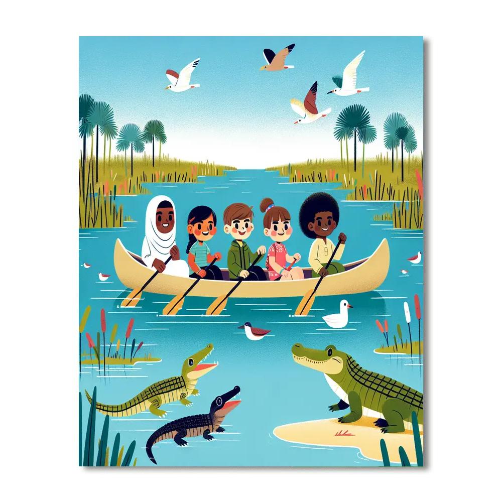 Exciting Expedition Everglades Numbered Painting Kits