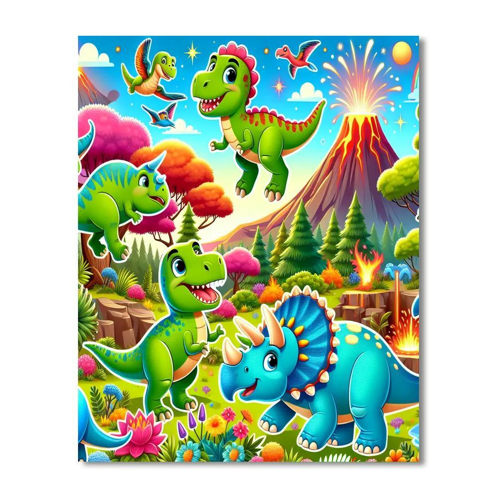Dinosaur Adventure Journey Paint By Numbers Kits