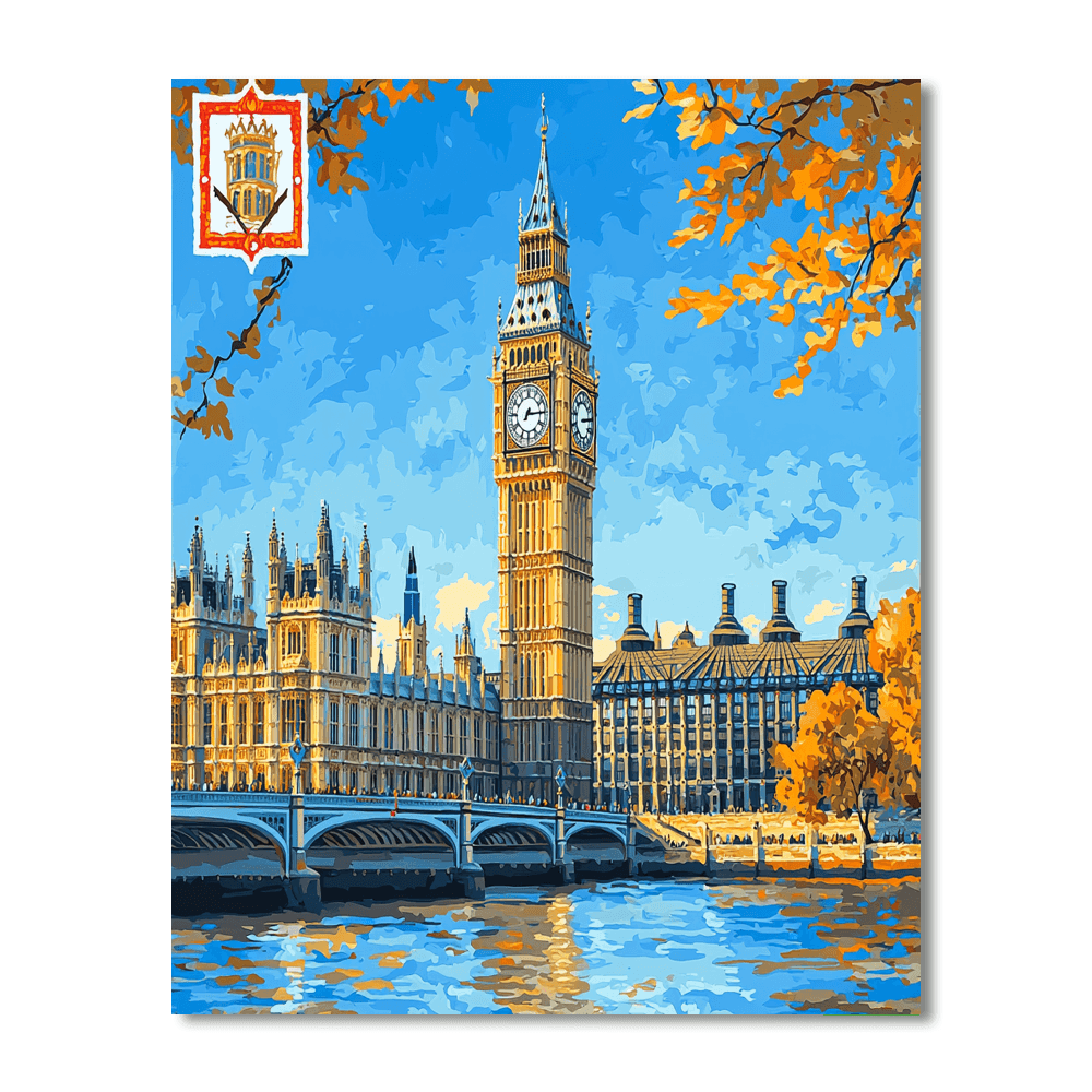 Big Ben And The Houses Of Parliament - England DIY Paint By Numbers