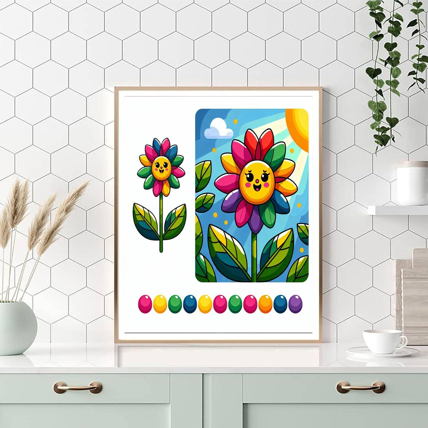 Whimsical Flower Paint By Color