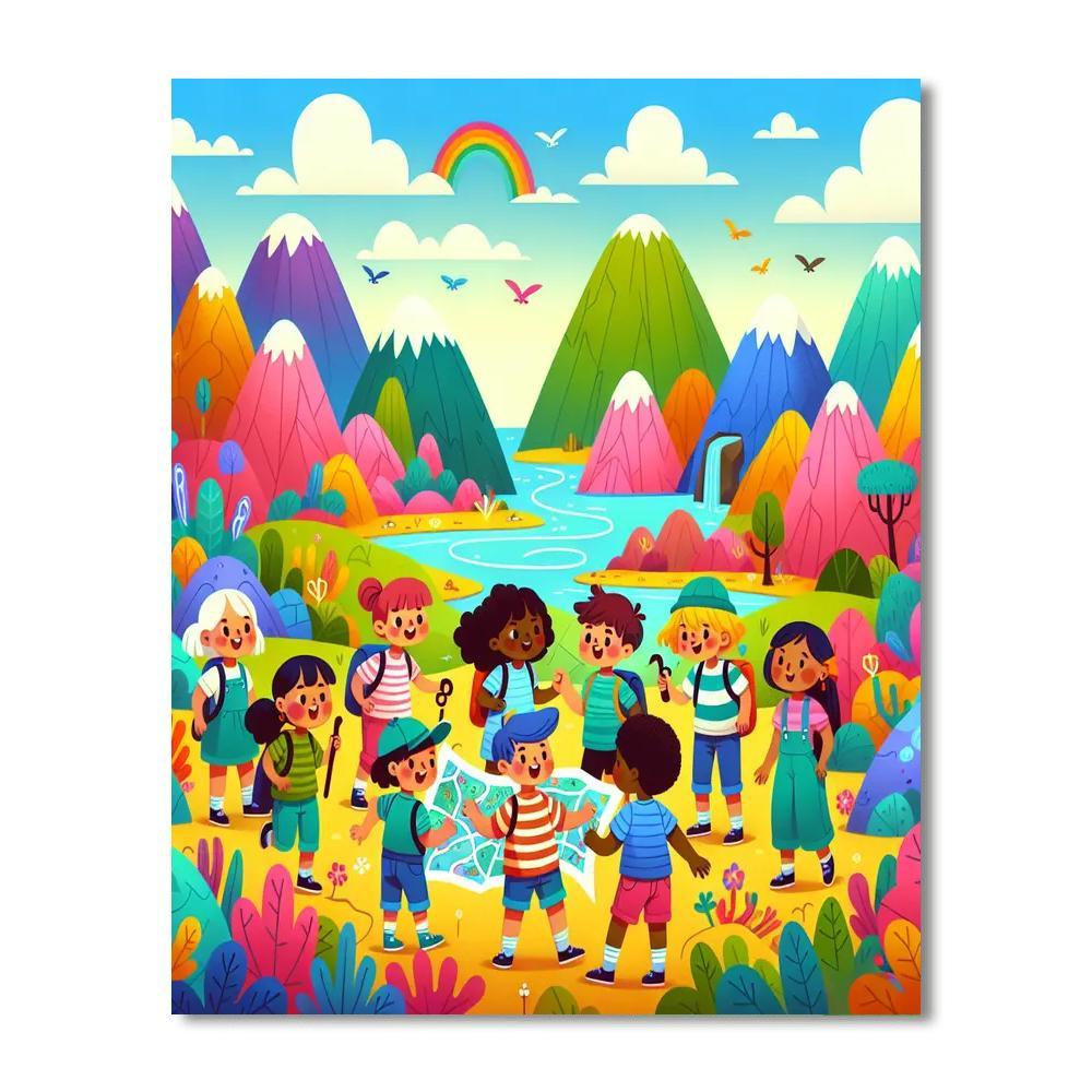 Treasure Hunter's Trail Paint By Numbers