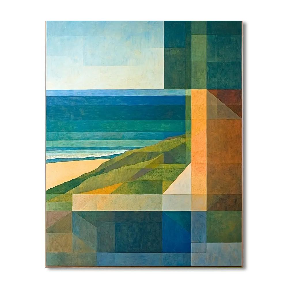 Richard Diebenkorn Inspired Aerial Poetry  Paint By Color